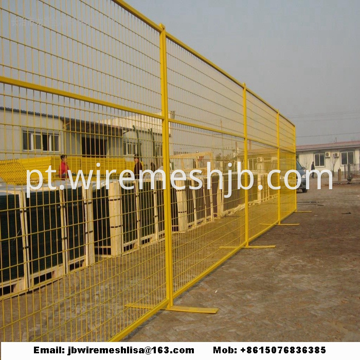 Powder Coated And Galvanized Temporary Fence